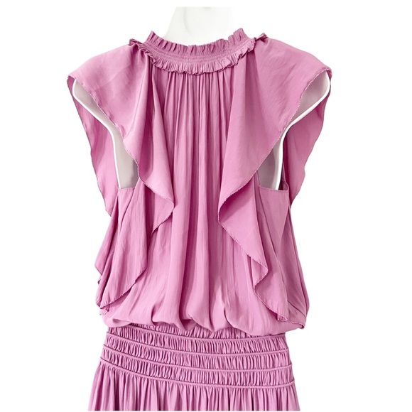 Ramy Brook Wren Flutter Sleeve Dress Mauve size XS - Picture 5 of 12